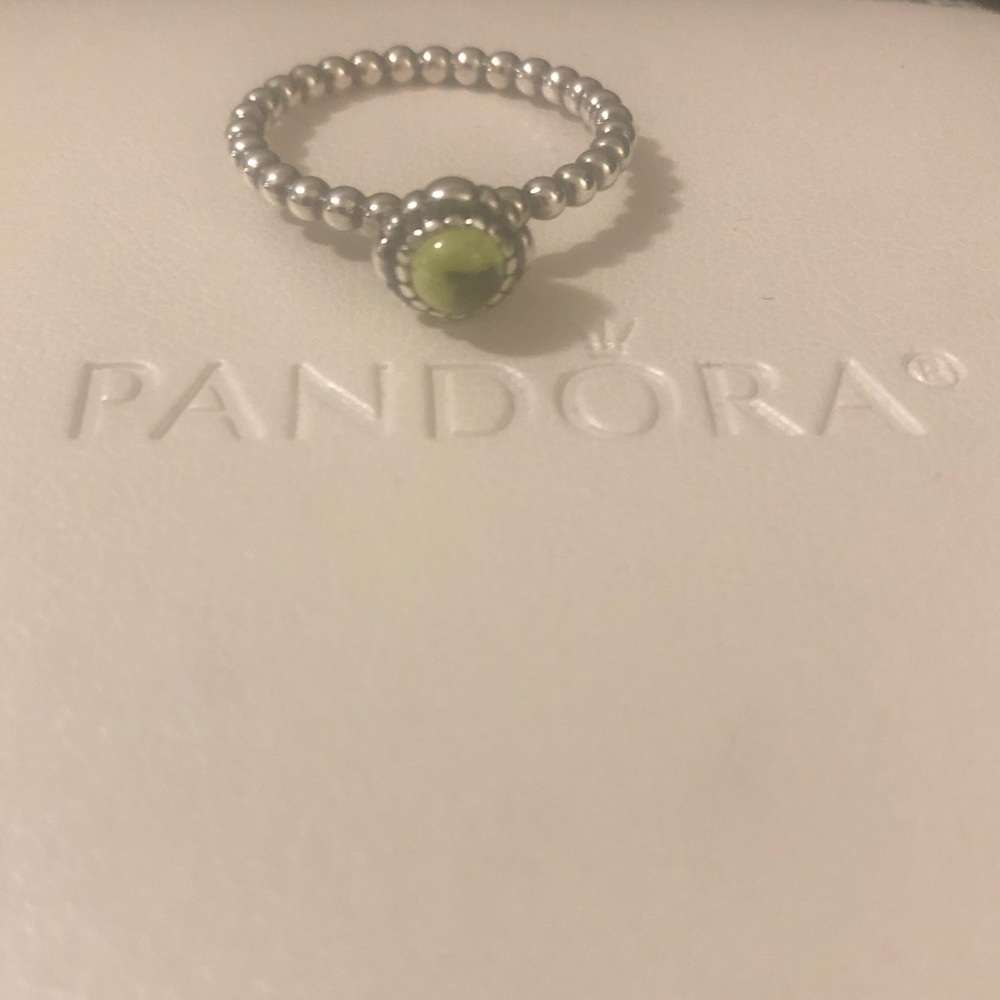 Authentic Pandora August Birthstone Ring